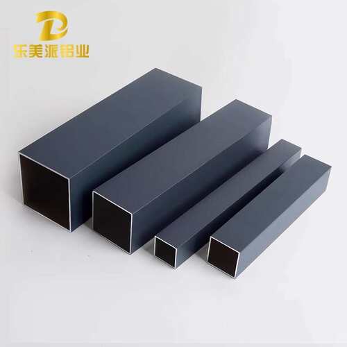 深灰色铝扁管铝方管室外喷涂阳光房葡萄架铝合金型材铝方通隔断