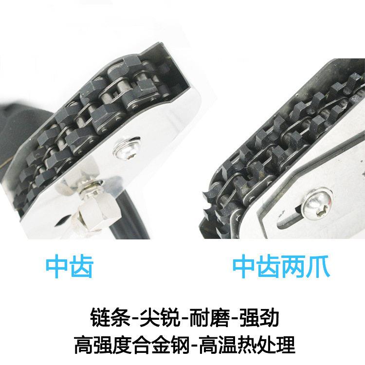 速豹 清废机合金链条 中齿链条 中齿双爪链条 大齿链条五排细齿