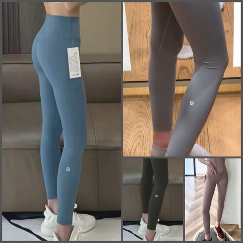 露露乐蒙高腰大口袋阔腿运动裤