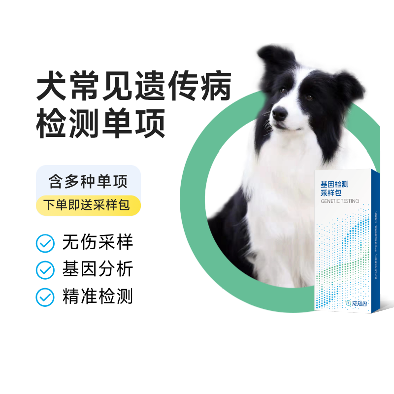 宠知因犬遗传疾病单项宠物基因检测狗脊髓铜中毒高尿酸药物敏感DM