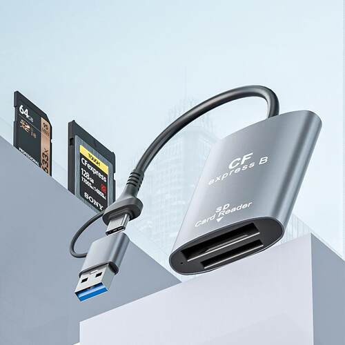 CFexpress二合一单反相机读卡器cfe-B卡SD卡10GB秒传铝合金高速