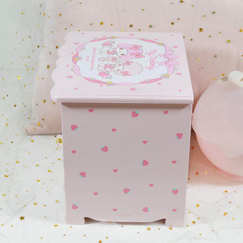 三丽鸥kitty双子星美乐蒂梦幻公主风家用木制饰品收纳盒首饰盒