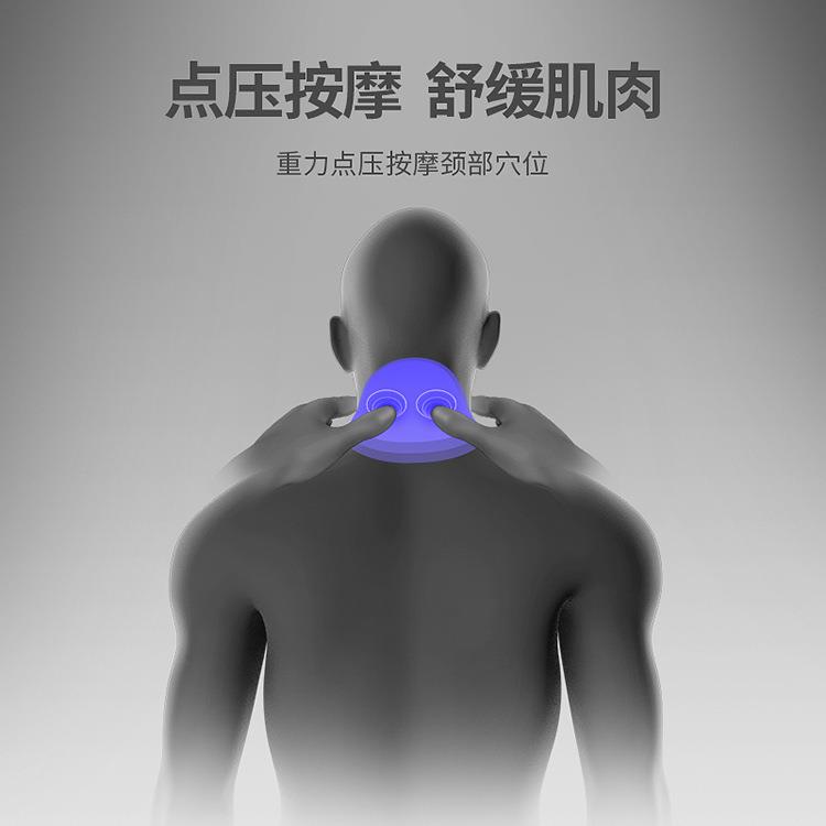佳奥 指压按摩枕 PU自结皮材质 黑色 带按摩颗粒款 J66D01AB1