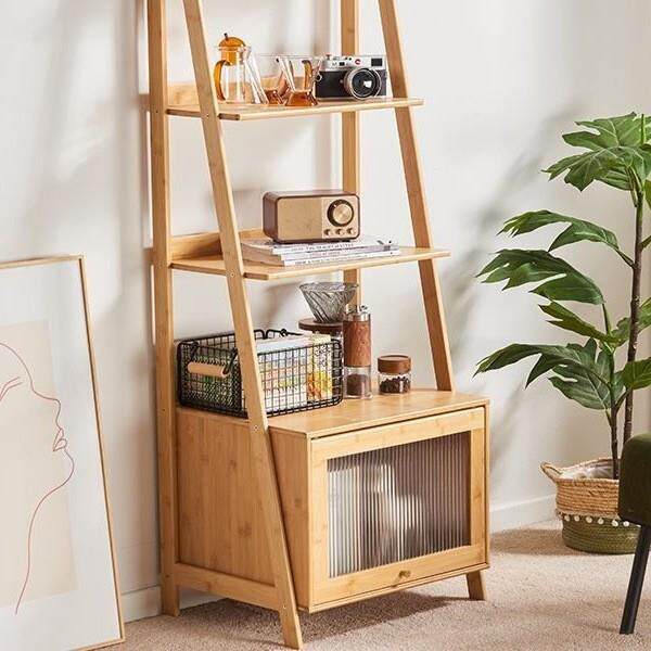 置物架书架架子实木落地多层梯形收纳简约绿植办公桌杂志架工厂