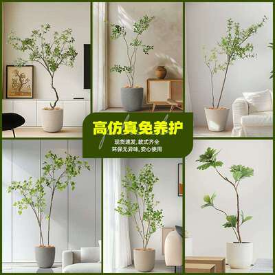 仿真绿植马醉木假植物高端轻奢客厅装饰树室内大型盆栽落地摆件