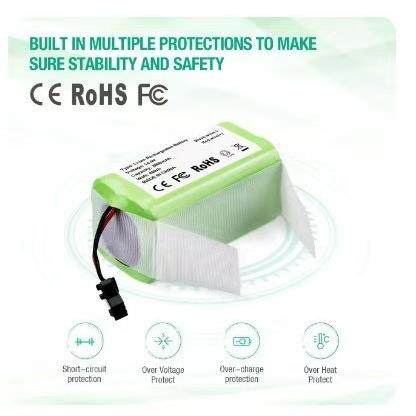适用科沃斯金刚 14.4V2600 4800mAh CR130 地贝 n79s dn622Eeuf
