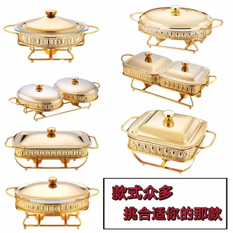 长方形玻璃保温酒精炉餐厅饭店用明炉鱼盘商用诸葛烤鱼炉家用鱼炉