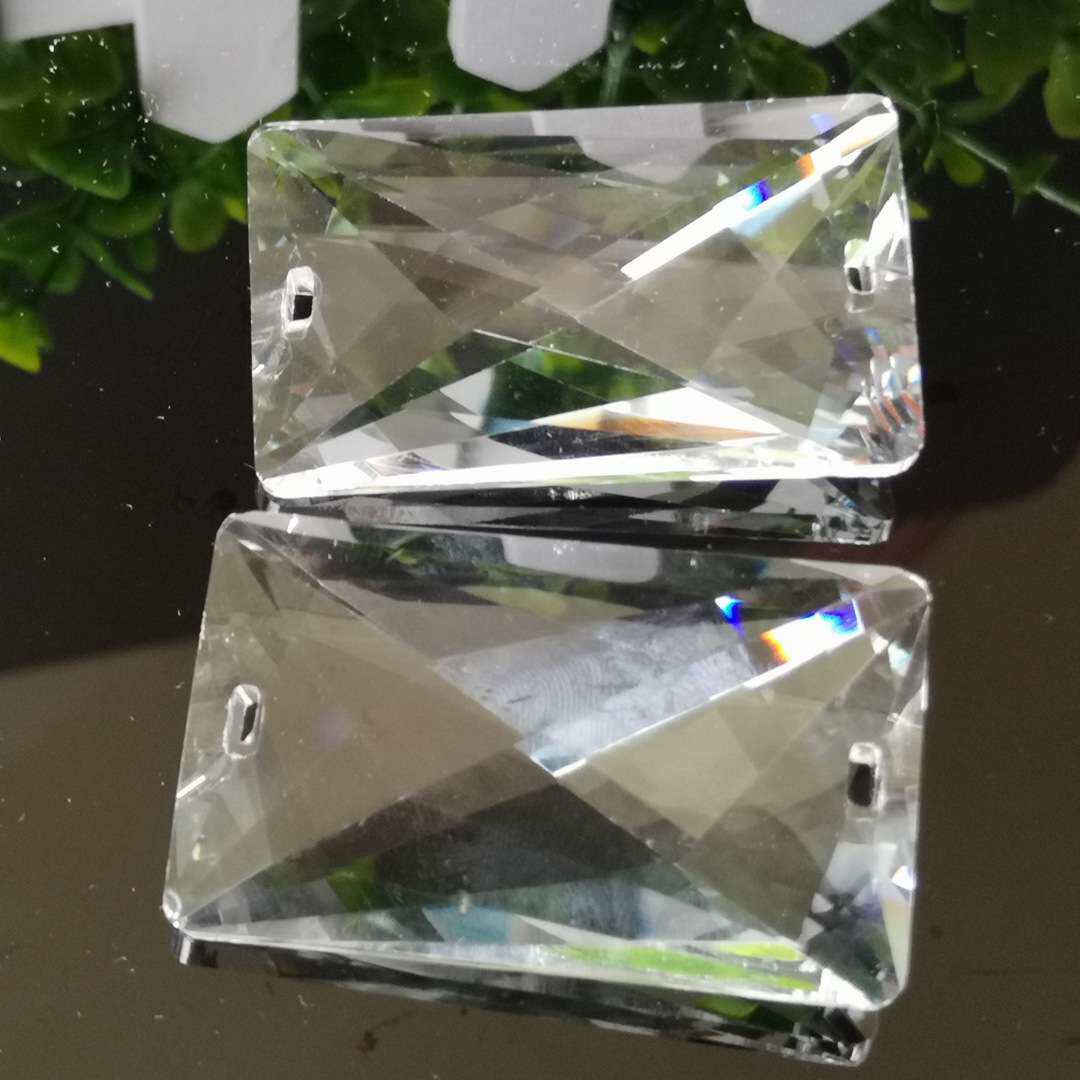 浦江工厂50mm长条灯饰水晶配件 水晶灯饰配件 吊灯台灯水晶配件