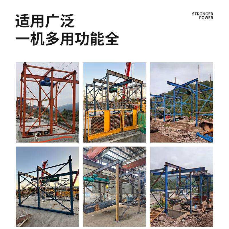 中铁人工挖孔桩小型吊机抗滑桩提升机摩擦桩航吊圆桩方桩龙门吊机