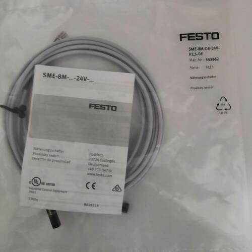 FESTO费斯托磁性开关SME-8M-DS-24V-K-2.5-0E 543862 三线