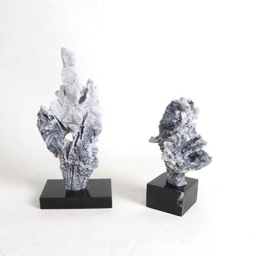 新中式太湖石抽象创意玄关装饰品样板间客厅茶室博古架工术品摆件