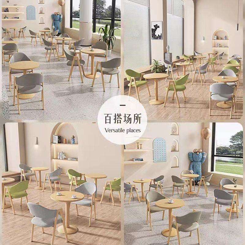 阳台小圆桌茶桌简约洽谈桌子奶茶店铺办公室休闲会客桌椅组合餐桌