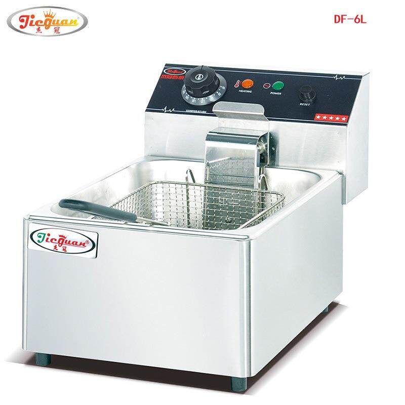 杰冠DF-6L商用台式电炸炉电热炸薯条机 6L多功能炸炉油炸机炸鸡炉