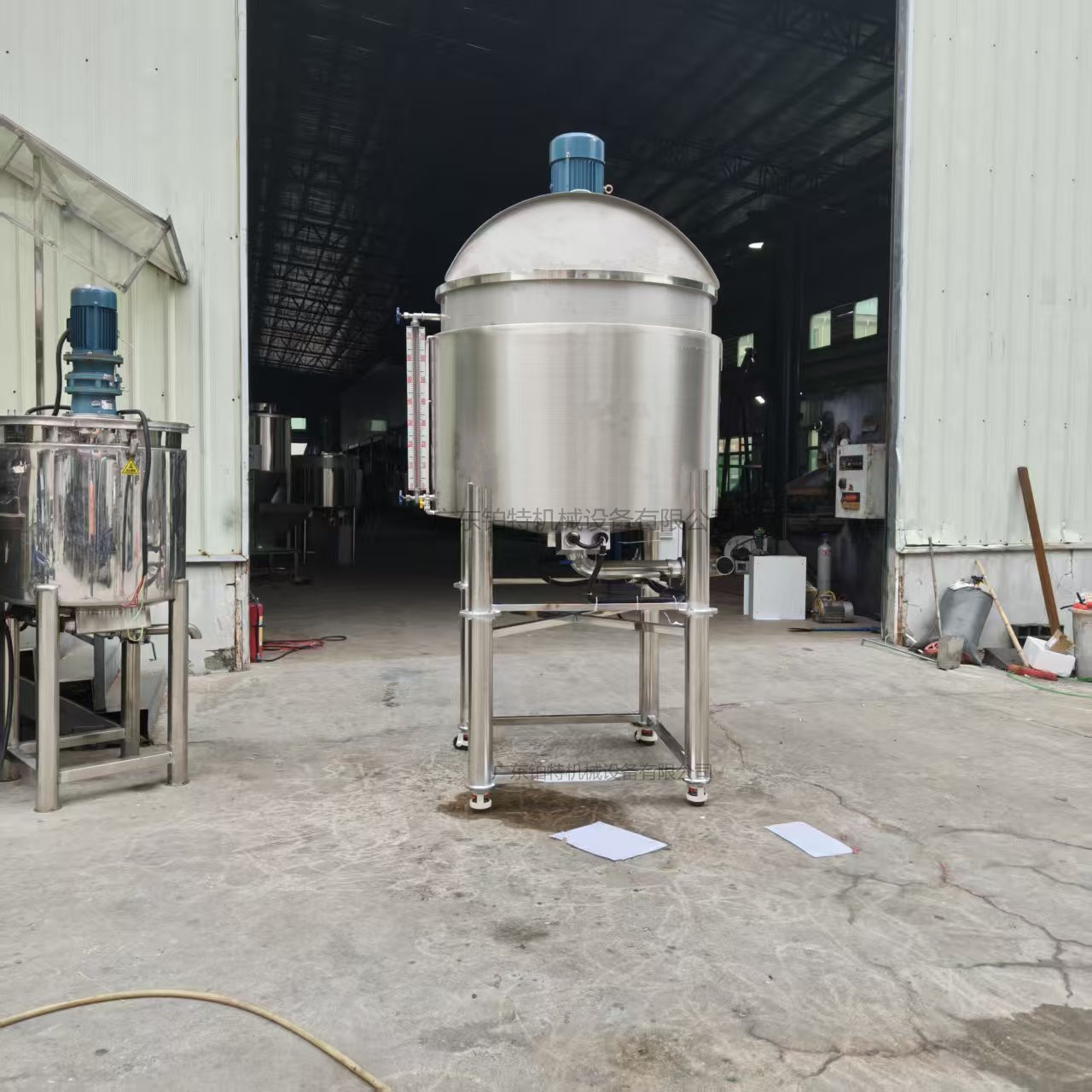 1吨洗洁精液体搅拌罐 不锈钢双层加热搅拌罐 500L胶水树脂搅拌机