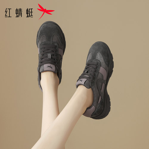 红蜻蜓美拉德百搭阿甘德训鞋女