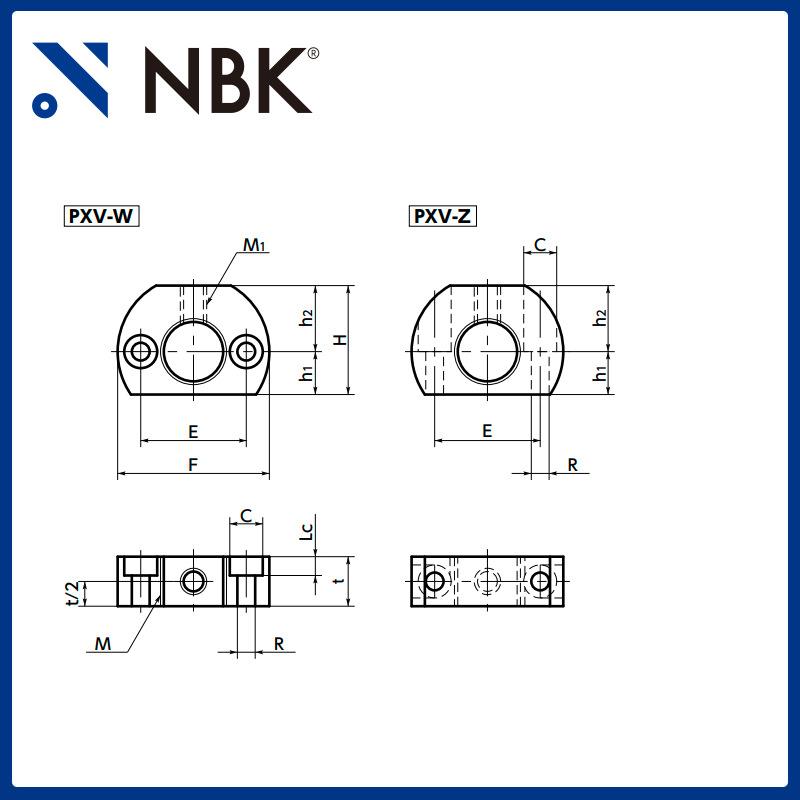NBK PXV-W分度柱塞用安装夹具夹钳工装夹具夹紧器机械配件