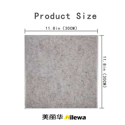 Ama热销产品聚酯纤维吸音墙贴正方形六边形墙面装饰材料加工