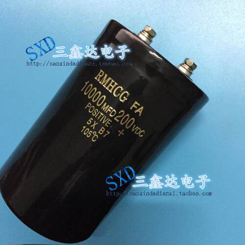 200V10000UF 10000UF200V优质进口螺丝脚大电容 铝电解电容75*120