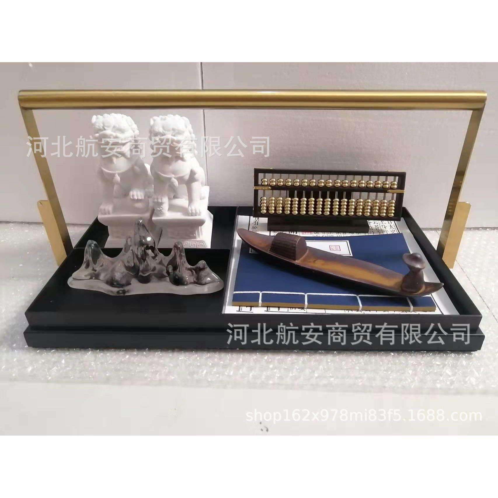 中式样板房摆台套装样板房售楼处桌面摆设软装饰品摆件