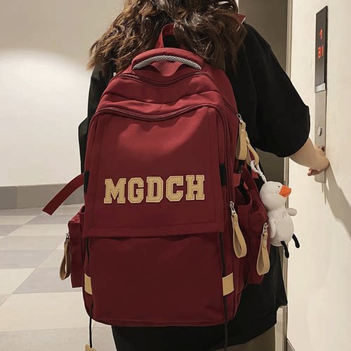 书包初中生女双肩包高中大学生背包潮流大容量运动简约电脑包