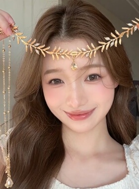 古希腊月桂额冠宫廷风神女头饰