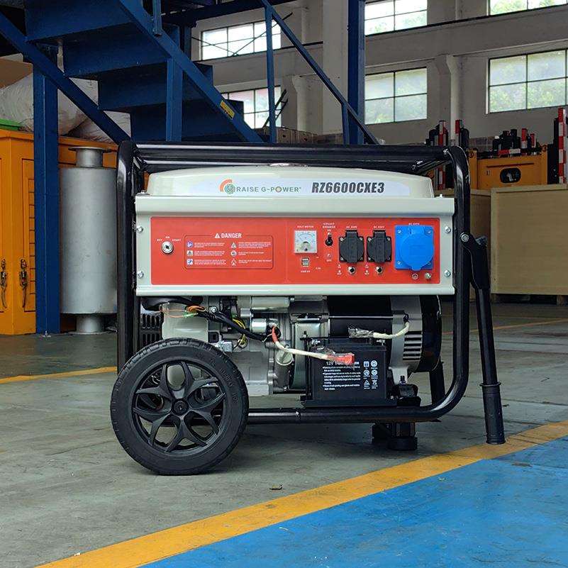 5kW汽油发电机 220V便携式应急电源 工业发电机组贴牌OEM/ODM