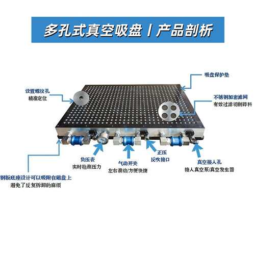 厂家数控机械设备精密机加工模具配件专用智能多孔真空吸盘