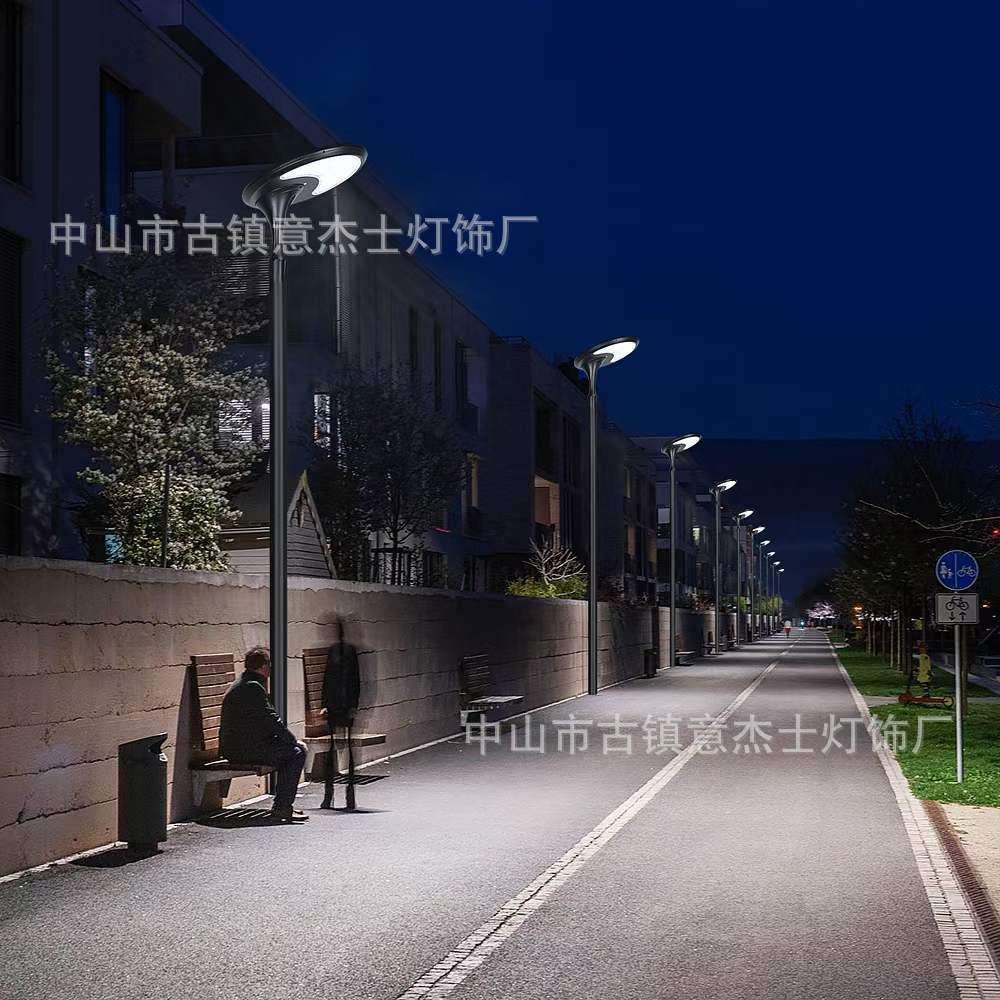 新款夜光杯跨境户外防水太阳能庭院灯市电花园小区别墅景区装饰灯