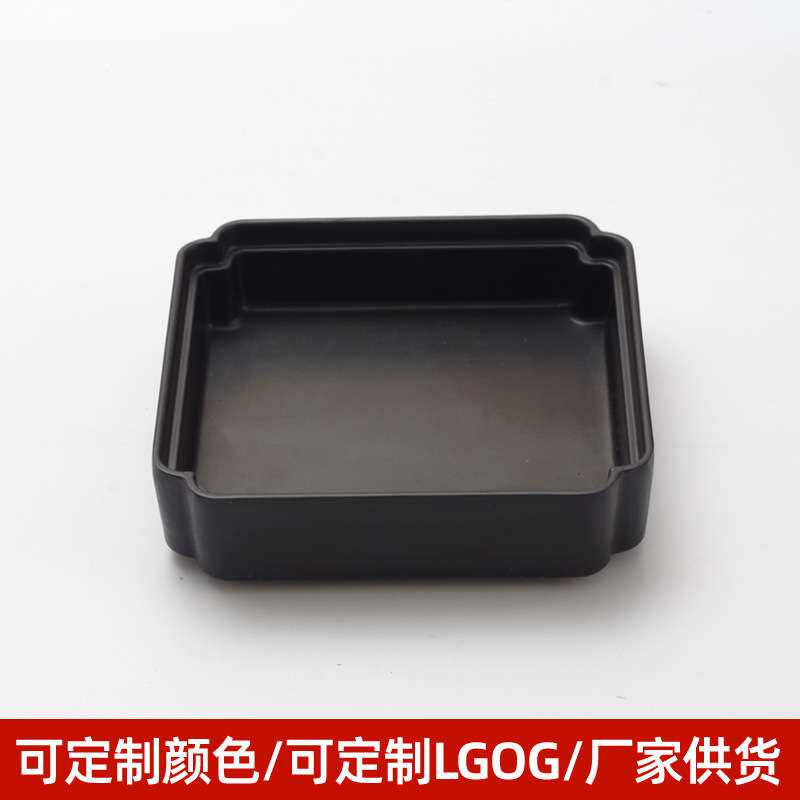 密胺茶盘中式功夫简约托盘家用储水式茶托茶台茶海壶承田园风茶具