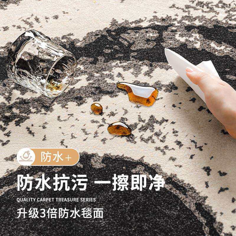 地毯客厅轻奢高级2025新款免打理防水防污免洗可擦沙发茶几地毯垫