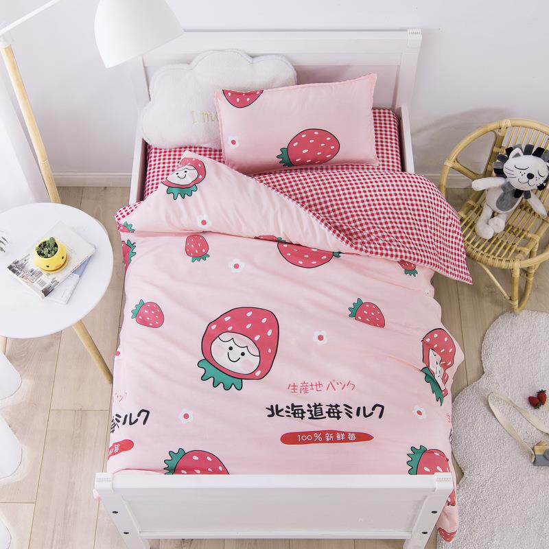 宝宝儿童幼儿园被子三件套小床品被套午睡托班被褥六件套入园套装