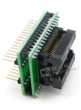 SOP32转DIP32 IC引脚间距1.27mm 编程座 测试座 652D032221X 带板