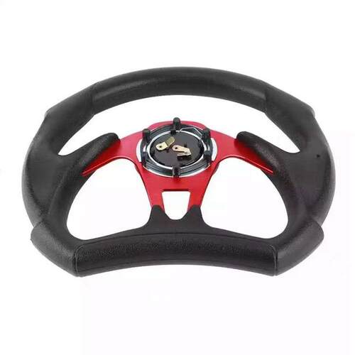 改装方向盘13寸方向盘320MM通用型PVC+碳纹方向盘STEERING WHEEL