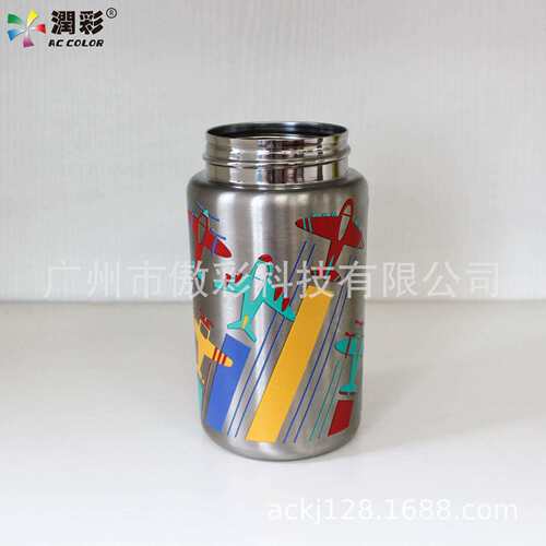 光固化工业级uv打印机保温杯圆柱体异形易拉罐玻璃杯3d浮雕彩印机