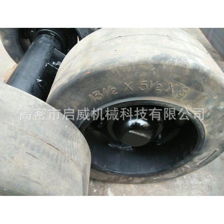 拖车实心胎车轴 平板拖车配件 平板拖车桥厂家厂家供应