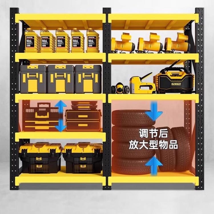 多层货架置物架仓库仓储货物架地下室储物间家用角钢重型收纳架子