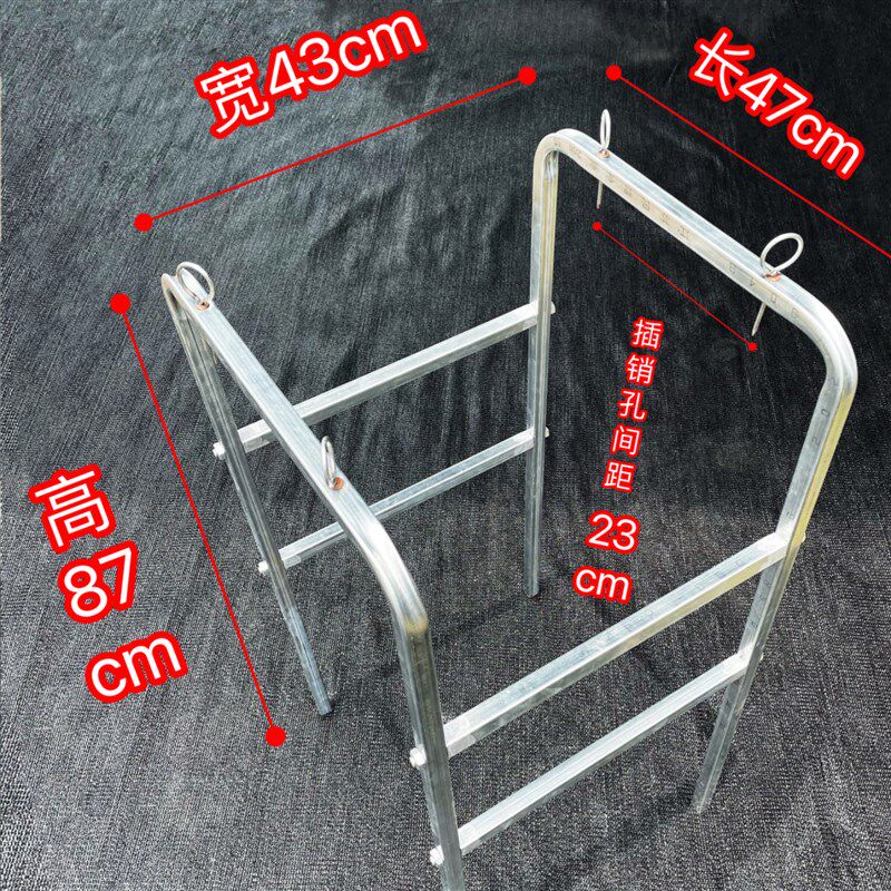 茭白高笋打包支架20*20镀锌钢方管铁架子农用蛇皮编制袋撑口支架