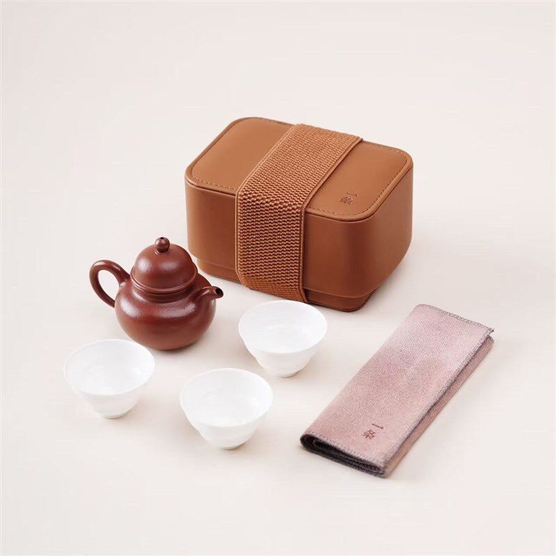 一条丨葫福 / 旅行茶具套组 / 可携式功夫茶具茶杯茶壶 /一壶三杯