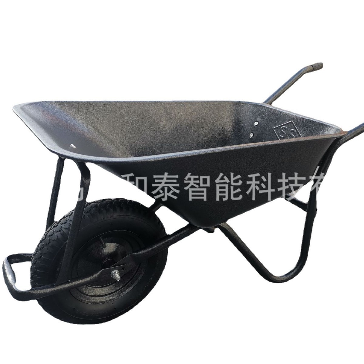 厂家直销出口90L工地手推车翻斗车水泥斗车建筑独轮车WB6404H