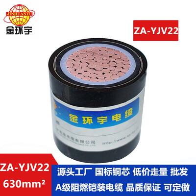 金环宇电缆阻燃铠装电缆ZA-YJV22630平方yjv22铠装电缆