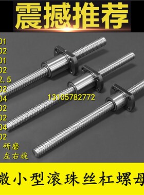 微小型滚珠丝杆螺母SFK00601 00602 00801 SFKR00802 00802.5丝杠