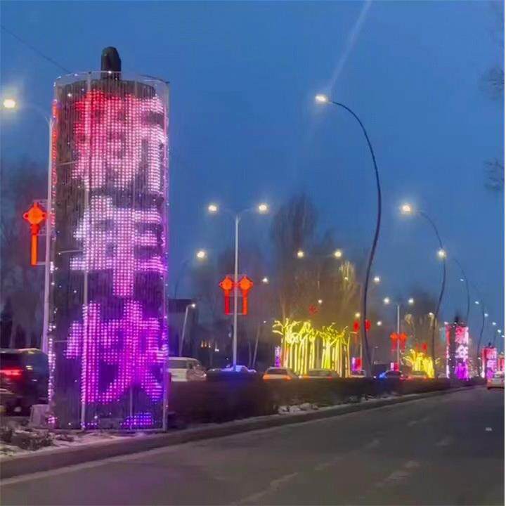 LED装饰工程亮化工程天幕文旅夜游灯光节高亮度装饰灯皮线屏幕灯