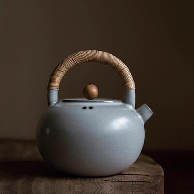 梵山堂陶壶煮水壶山楂红听云茶壶电陶炉炭炉明火粗陶大容量煮茶壶