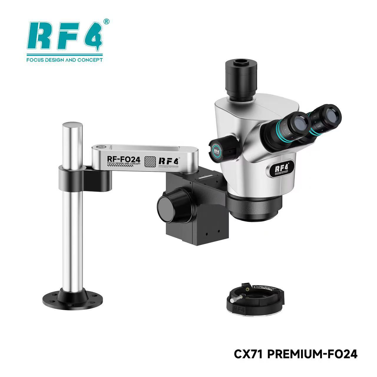 三目高倍显微镜RF-CX71P-PO24 6.5-65倍变焦手机维修高清显微镜