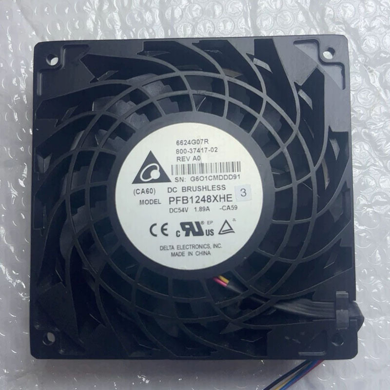 PFB1248XHE原装台达12038 54V 1.89A 12CM铝框工业散热风扇