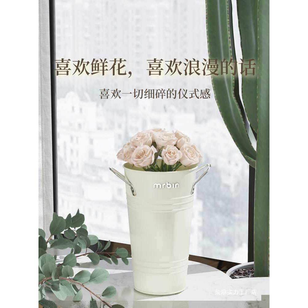 醒花桶家用深水大号花店花筒花鲜花桶插花桶北欧法式