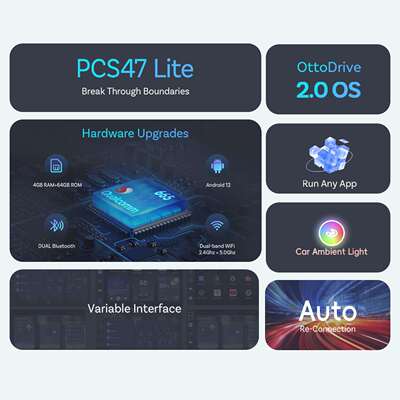 ottocast原车aibox自带SIM卡安卓车机互联盒子有线转无线carplay