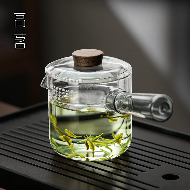 高硼硅玻璃煮茶烧水壶茶叶分离泡茶壶耐高温侧把壶电陶炉专用茶具