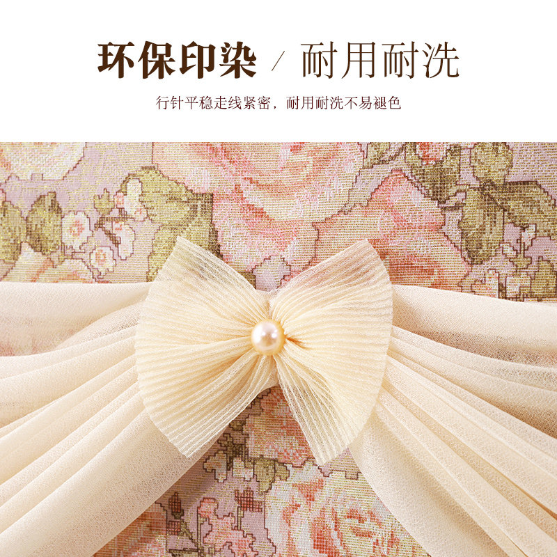 方形镜子帘布艺梳妆台遮挡帘小门帘窗帘蕾丝款衣柜帘可定做镜子罩