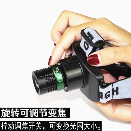 专业采耳LED头灯 高亮度聚光可聚焦充电挖耳灯